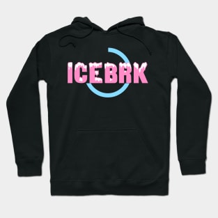 IceBrk Logo (Light Pink/Light Blue) Hoodie